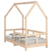 Estructura de cama para niños madera maciza de pino 70x140 cm