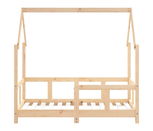 Estructura de cama para niños madera maciza de pino 70x140 cm