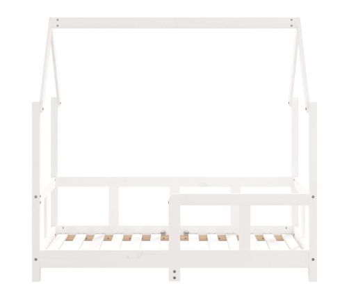 Estructura de cama para niños madera de pino blanco 70x140 cm