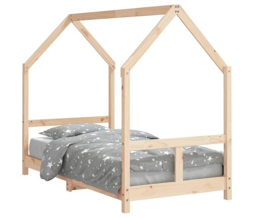 Estructura de cama para niños madera maciza de pino 80x160 cm