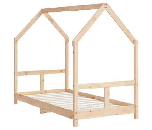 Estructura de cama para niños madera maciza de pino 80x160 cm