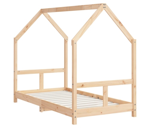 Estructura de cama para niños madera maciza de pino 80x160 cm