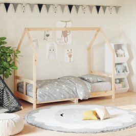 Estructura de cama para niños madera maciza de pino 80x160 cm