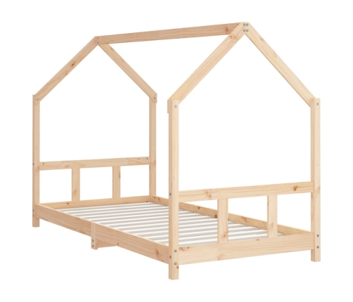 Estructura de cama infantil madera maciza de pino 90x190 cm