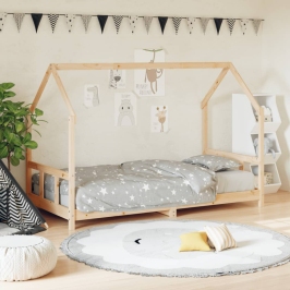 Estructura de cama infantil madera maciza de pino 90x190 cm