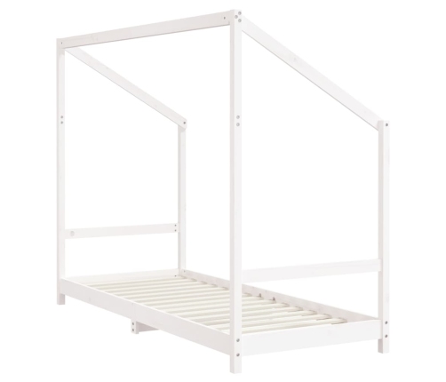 Estructura de cama para niños madera pino blanco 2x(80x200) cm