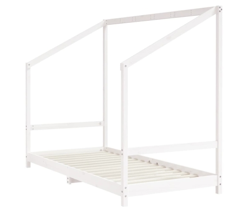 Estructura de cama para niños madera pino blanco 2x(90x200) cm