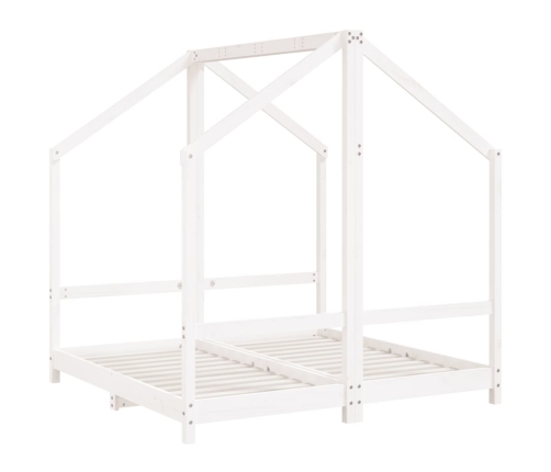 Estructura de cama para niños madera de pino blanco 2x(70x140)