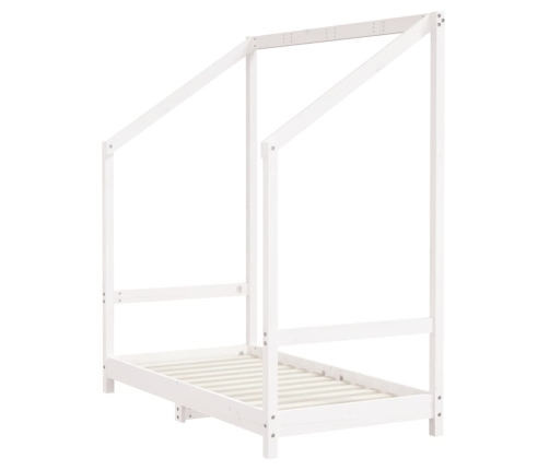 Estructura de cama para niños madera de pino blanco 2x(70x140)