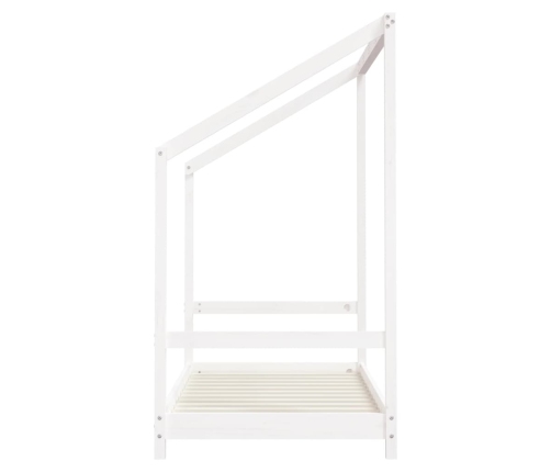 Estructura de cama de niños madera de pino blanco 2x(80x160) cm