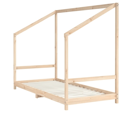 Estructura de cama de niños madera maciza de pino 2x(90x160) cm