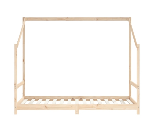 Estructura de cama de niños madera maciza de pino 2x(90x160) cm