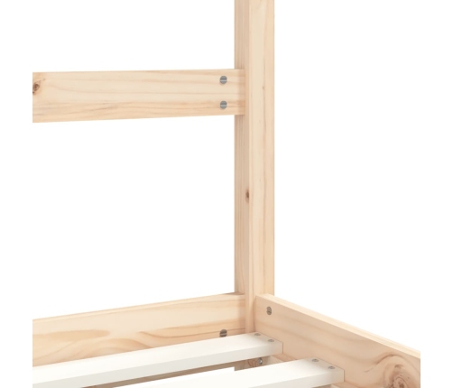 Estructura de cama de niños madera maciza de pino 2x(90x160) cm