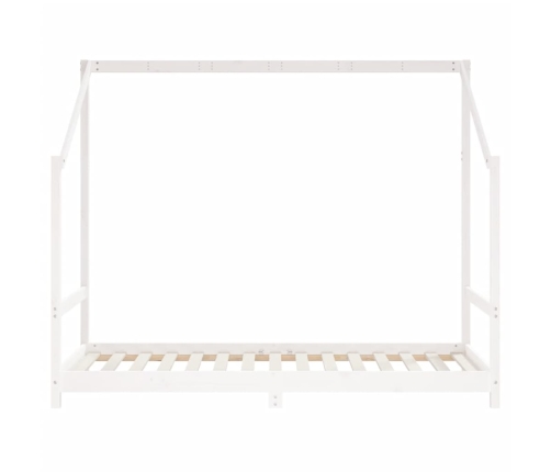 Estructura de cama para niños madera pino blanco 2x(90x190) cm