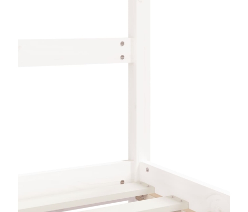 Estructura de cama para niños madera pino blanco 2x(90x190) cm