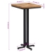 Mesa alta de bar teca reciclada maciza 55x55x110 cm