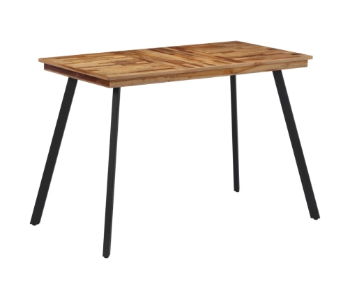 Mesa de comedor madera maciza de teca 120x62x76 cm