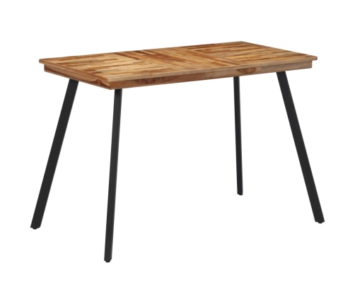 Mesa de comedor madera maciza de teca 120x62x76 cm