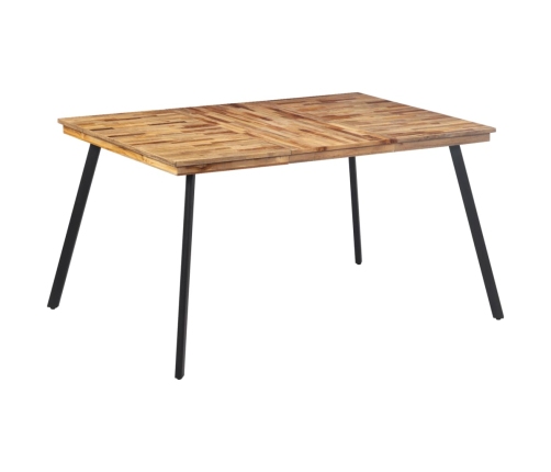 Mesa de comedor madera maciza de teca 148x97x76 cm