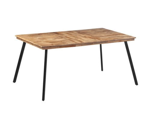 Mesa de comedor madera maciza de teca 169x98,5x76 cm