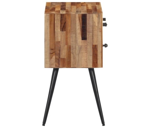 Mesita de noche madera maciza de teca 47x31,5x60 cm