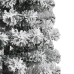 Árbol de Navidad artificial con bisagras y nieve flocada 120 cm