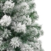 Árbol de Navidad artificial con bisagras y nieve flocada 240 cm