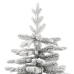 Árbol de Navidad artificial con bisagras y nieve flocada 180 cm