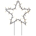 Estrella de luz decorativa Navidad con estacas 50 LED 29 cm