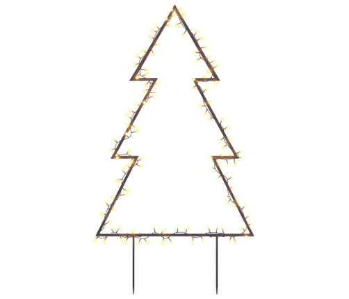 Árbol de Navidad luces decorativas con estacas 115 LED 90 cm