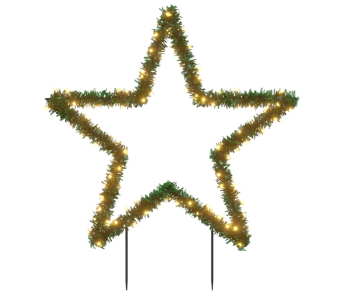 Estrella de luz decorativa Navidad con estacas 115 LED 85 cm