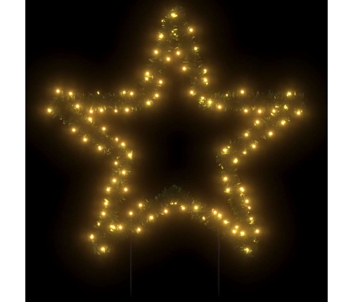 Estrella de luz decorativa Navidad con estacas 115 LED 85 cm