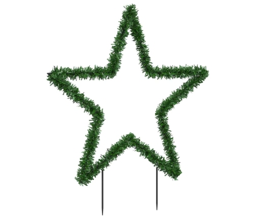 Estrella de luz decorativa Navidad con estacas 115 LED 85 cm