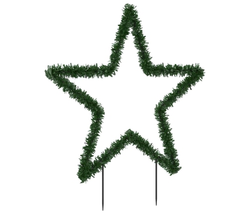 Estrella de luz decorativa Navidad con estacas 115 LED 85 cm