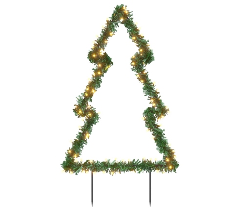 Árbol de Navidad luces decorativas con estacas 115 LED 90 cm