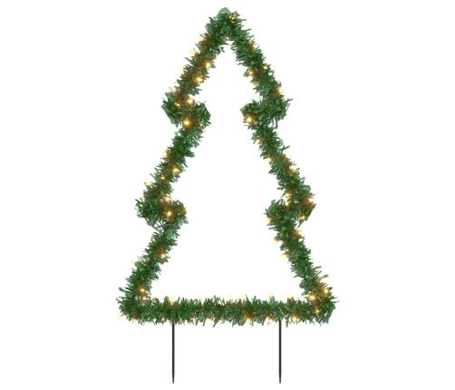 Árbol de Navidad luces decorativas con estacas 80 LED 60 cm