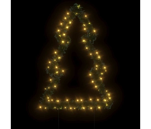 Árbol de Navidad luces decorativas con estacas 80 LED 60 cm