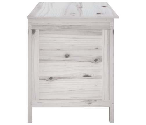 Arcón de jardín madera maciza abeto blanco 99x49,5x58,5 cm