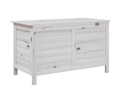 Arcón de jardín madera maciza abeto blanco 99x49,5x58,5 cm