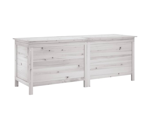 Arcón de jardín madera maciza abeto blanco 150x50x56,5 cm