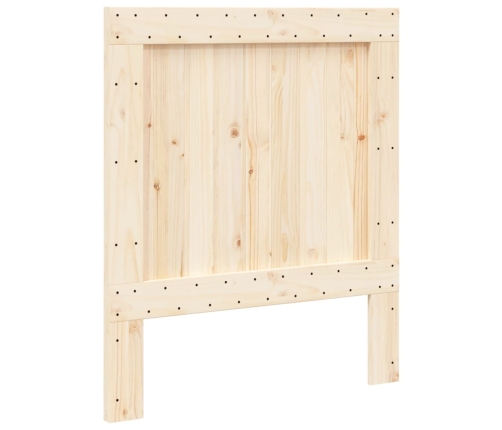 Cabecero de madera maciza de pino 90x104 cm