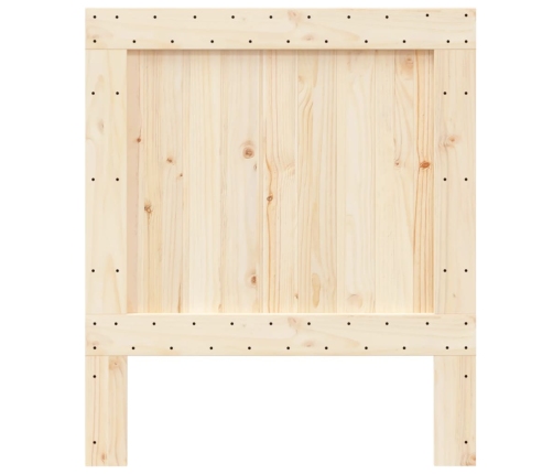 Cabecero de madera maciza de pino 90x104 cm