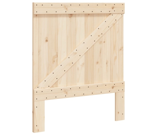 Cabecero de madera maciza de pino 90x104 cm