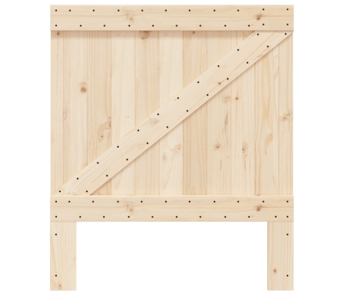 Cabecero de madera maciza de pino 90x104 cm