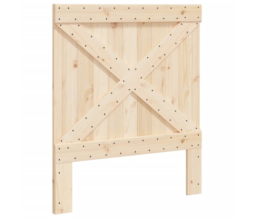 Cabecero de madera maciza de pino 90x104 cm