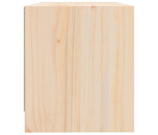 Mesita de noche madera maciza de pino 40x31x35,5 cm