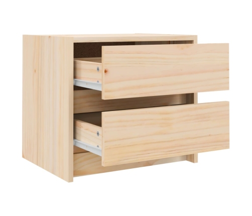 vidaXL Mesitas de noche 2 uds madera maciza de pino 40x31x35,5 cm