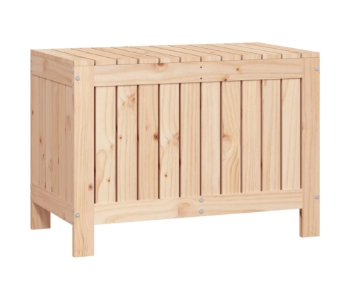 Caja de almacenaje jardín madera maciza de pino 76x42,5x54 cm