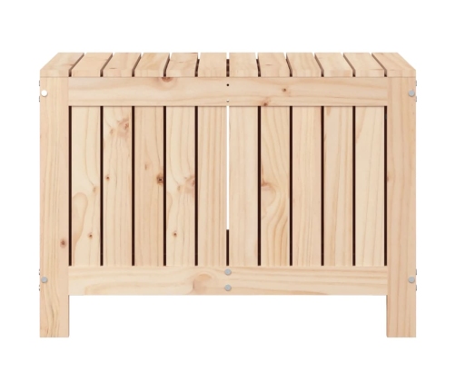 Caja de almacenaje jardín madera maciza de pino 76x42,5x54 cm