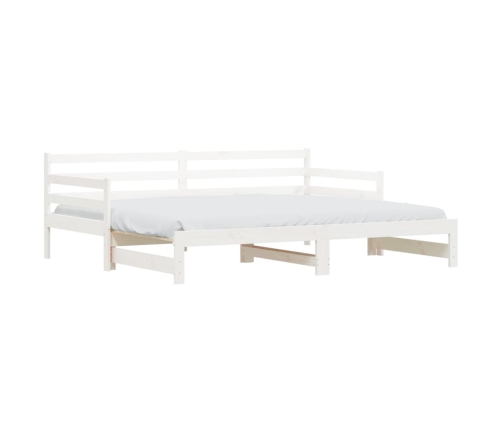 Sofá cama nido madera maciza de pino blanco 90x200 cm